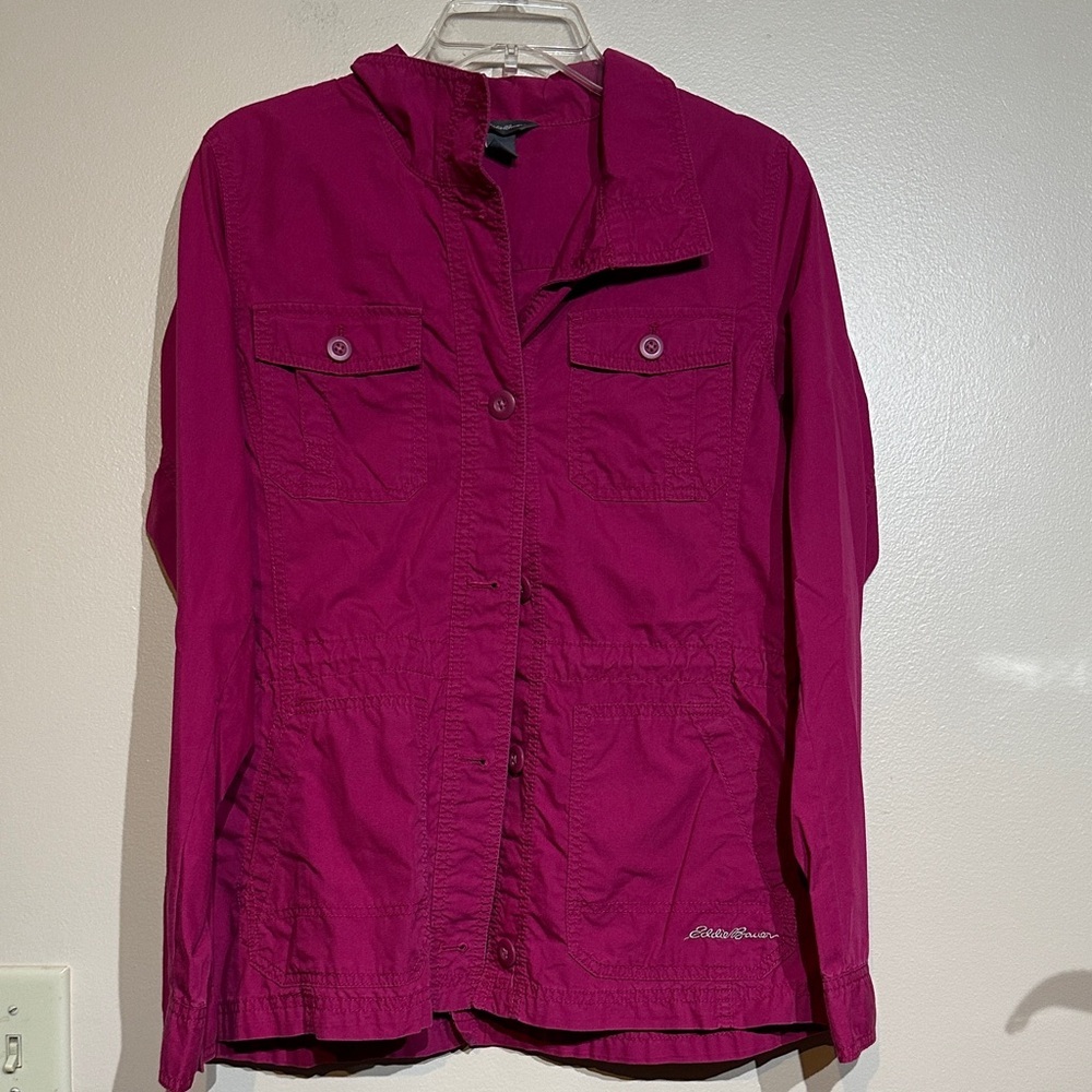 Eddie Bauer Women's Fuchsia Utility Jacket